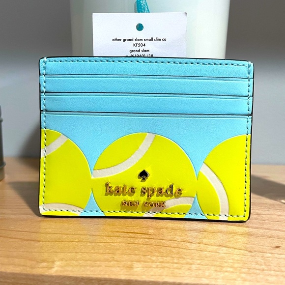 Kate Spade Grand Slam Tennis Small Slim Card Holder ~ NEW! - Picture 5 of 10